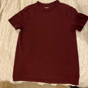 Burgundy Mens T Shirt